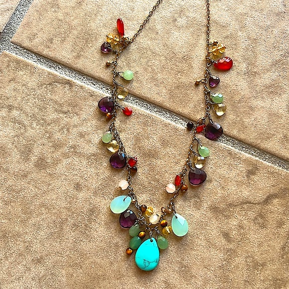 RALPH LAUREN multi color necklace - Picture 2 of 2